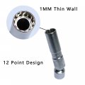 16mm Magnetic Thin Wall Spark Plug Socket Universal Joint 3 8-inch Drive Swivel Removal Tool 12pt 96l Compatible With Bmw