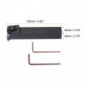 Uxcell Indexable Cnc Lathe Turning Tool Holder 93a Mvunr2020k16 3 4 Shank 40cr Steel Carbide For Grooving Threading