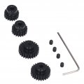 Hardened Pinion Gear Set 3 175mm Rc With Machine Screws For Tamiya Tt01 Tt02 Tb02 Ta05 Car Universal 18t 19t 23t 24t Steel