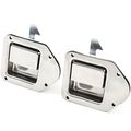 2 Stainless Door Trailer Toolbox Rv Handle Latch 4-3 8 3-1 4 Paddle Heavy Duty