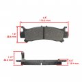 Caltric Front Brake Pads Compatible With Honda Pioneer 1000 Sxs1000m3 2016-2022 1000-5 Sxs1000m5 06451-hl4-a01
