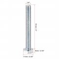 Uxcell Hex Head Screw Bolts Carbon Steel 1 4 -20x2 Fastener Grade 5 Unc 10pcs