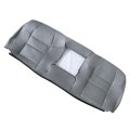 Gray Perforated Microfiber Leather Rear Bench Backrest Seat Cover For Ford F250 F350 F450 F550 Super Duty 2002 2003 2004 2005
