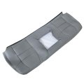 Gray Perforated Microfiber Leather Rear Bench Backrest Seat Cover For Ford F250 F350 F450 F550 Super Duty 2002 2003 2004 2005