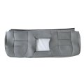 Gray Perforated Microfiber Leather Rear Bench Backrest Seat Cover For Ford F250 F350 F450 F550 Super Duty 2002 2003 2004 2005