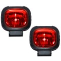 2 Pack Red Zone Forklift Safety Light 10 80v Led Warning Lamp X 5w High Intensity Ip6k9k Waterproof Emc Approved Sm206 