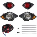 10l0l Golf Cart Headlights And Taillight Kit Fit Yamaha G29 Drive 2007 Up Yamaha Deluxe Light Upgrade With Turn Signals Switch 