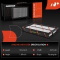 A-premium 2-pc Engine Cabin Air Filter With Activated Carbon Compatible Mazda Mpv 2000-2001 2 5l 2002-2003 3 0l Replace A7953