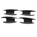 Carbon Fiber Style Outside Door Bowl Cover Trim For E Class W213 W205 X253 Lightweight Exterior 2017-2019 Set Of 4pc