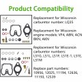 Labwork Carburetor Repair Kit Replacement For Wisconsin Engine Vf4 Abn Akn Acn Bkn Lq35 E20 10956 11193 11194 12025 12539 12636