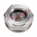 Uxcell Oil Liquid Level Gauge Sight Glass G1 2 Male Threaded 304 Stainless Steel Air Compressor Fittings With Gasket Silver