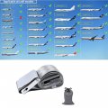 Adjustable Airplane Seat Belt Extender Universal 7 To 39 In Length For Most Us Airlines Except Southwest Gray