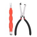Kimiss Electrical Disconnect Pliers Long Removal Tool For Car Repair Maintenance Red 70t 