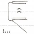 Door Mirror Bracket Arm Mount Stainless Driver Side Fit 1988-2010 Freightliner Classic Xl Fla Flb Fld112 Fld112sd Fld120