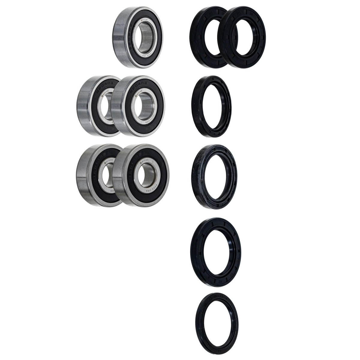 Niche Wheel Bearing Seal Kit For Triumph Tiger 955i 6204-2rs 6205-2rs 6303-2rs