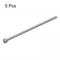 Uxcell 5pcs Straight Ejector Pins 3mm 0 12 Dia Skd61 Round Tip Punch 100mm 4 Long For Mechanical Maintenance