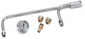 Chrome Fuel Line With 0 To 15 Lbs Gauge Mandrel Bent 3 8 In Lines For Race Speed And Road Demon Model 1576 