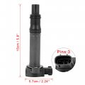 X Autohaux Auto Part Ignition Coil 19070-97501 Repair Replacement Black For Daihatsu Hijet Le-s200v