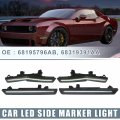 A Absopro Car Led Front Rear Side Marker 6000k Turn Signal Light 68195796ab For Dodge Challenger 2018-2023 Wide Body Plastic
