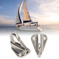 Stainless Steel Fender Hooks Spring Snaps Boat Hardware Clothes Hanger 6pcs Attach Rope Hook Fending Hooless Steel Fender Hooks