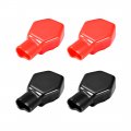 Uxcell Electrical Battery Terminal Insulating Rubber Protector Covers Red Black 2 Pairs 