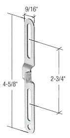 Steel Casement Latch Keeper Ep22826 Non Handed Stamped With Painted Finish For Use Ep23093 Locking Handles