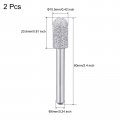 Uxcell Diamond Mounted Points 60 Grit 10 5mm Brazed Grinder Round Head 6mm Shank Grinding Rotary Bit Marble Stone Carving Tool