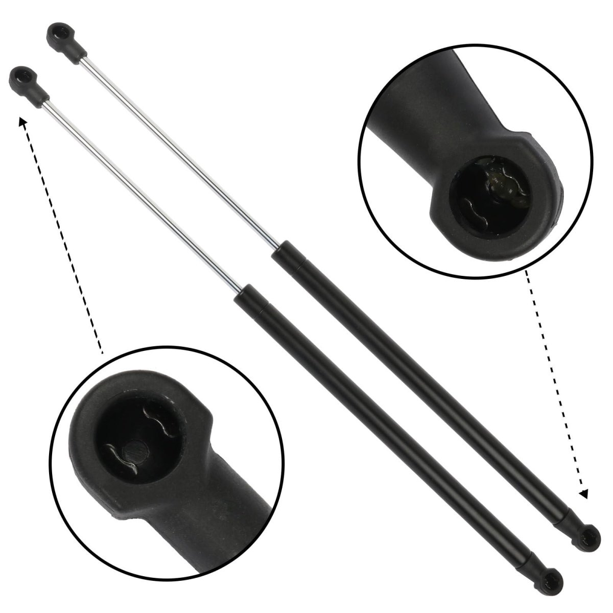 Window Glass Lift Support Struts Gas Springs For Smarttwo 2008 To 2016 For 6482 Set Of 2 17 52 In Extended Length