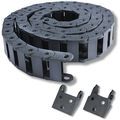 Cable Carrier Chain 1m 3 3ft Open Side Wire Lsr-cblcarr1530 Internal Size 15x 30mm 0 6in X 1 2in Black 