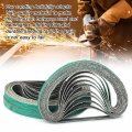 Safercctv 3 8 X 13 Inch Zirconium Sanding Belt Corundum Polishing And Metal Abrasive 80 Grits For Air Sander Wood Working