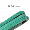 Safercctv 3 8 X 13 Inch Zirconium Sanding Belt Corundum Polishing And Metal Abrasive 80 Grits For Air Sander Wood Working