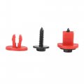 X Autohaux 10pcs Engine Undertray Cover Fasteners Plastic Bottom Clips For Ford Focus 04-14