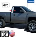 For 2007-2012 Chevy Silverado Regular Cab 4pc Stainless Steel Chrome Pillar Post 