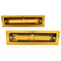 G-plus Lens Amber Led Front Side Marker Light Compatible With 81-91 Chevy C10 C20 C30 Gmc Gm2550115 Gm2551107