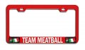 Team Meatball Italian Italy Rd Auto Metal License Plate Frame Tag Holder S29 