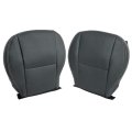 Driver Passenger Bottom Replacement Perforated Leather Seat Cover Black For Subaru Forester 2014 2015 2016 