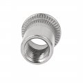 Uxcell M10 Stainless Steel Flat Head Rivet Nut Insert Nutsert Silver Tone 50pcs
