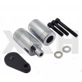 Smt-no Cut Aluminum Frame Slider Protector Compatible With 2003-2005 Yzf R6 2006-2009 R6s Chromed B00rued5tc