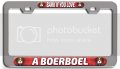 Bark If You Love A Boerboel Dogs Pets Ch 3d Metal License Plate Frame Auto Suv Truck Tag Holder A84 