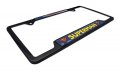 Superman Fly Open Black Metal License Plate Frame
