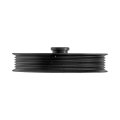 Chevy Malibu 2006 07 08 09 2010 Power Steering Pump Pulley Steel Serpentine Belt Type Black Color Press-fit Mount 5 Groove 