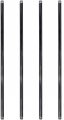 4 Pack Dn25 1-inchi Malleable Iron Pipe Fittings For Diy 105cm 42in Industrial Steampunk Electrophoresis Threaded 