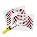 Mc Motoparts Red Reflective Wheel Rim Stickers Sh01 For Zx6rr Ninja Zx600 03-06 05 04 