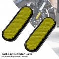 Hdbubalus Front Fork Leg Reflector Cover Fit For Victory Judge Hammer-s Hard-ball Vision-tour High-ball Jackpot 1 Pair Yellow