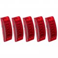 6 5pcs 20led Cab Marker Light Assembly Fender Turn Signal Indicator Clear Lens Truck Bus Boat Suv Atv Trailer 
