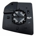 Side Mirror Glass Assembly With Plastic Back Plate Heated Compatible 2015-2020 Ford F150 Truck W Blind Spot Lens Passenger Heat