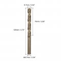 Uxcell 2pcs 8 7mm Cutting Dia Round Shank High-speed Steel Cobalt Metric Twist Drill Bit Rotary Tool