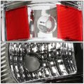 Compatible With Chevy Silverado Gmt800 2pc Pair Of Chrome Clear Corner Headlight Lens Led Tail Light