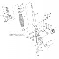 Polaris Ranger Spring Front Matte Black Genuine Oem Part 7043654-458 Qty 1
