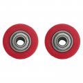 8mm Chain Tensioner Roller Slider Wheel Guide For Motorcycle Pit Dirt Mini Bike Atv Honda Xr400-650 Red Pack Of 2